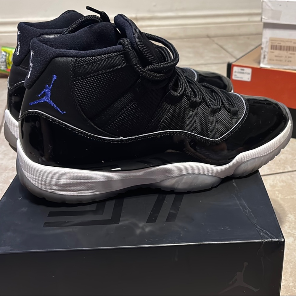 Jordan 11 high space jam Jordan Black and Blue Sneakers